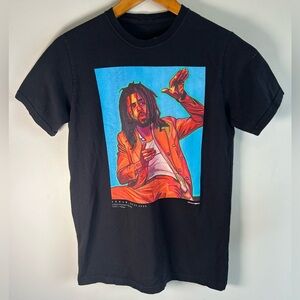 Chroma J Cole Mens T-shirt Size S Black 2020 Rap Hiphop JCXLE Organic Cotton
